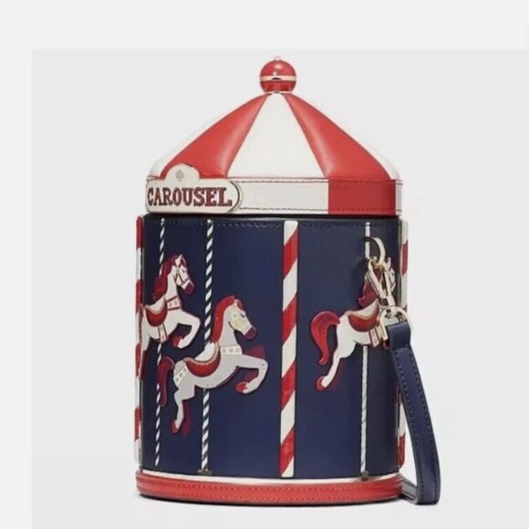 Kate Spade Winter Wonders Carousel 3D Crossbody Bag Novelty - Picture 4 of 5